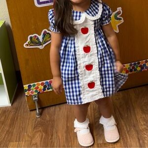 Cecil and Lou Apple dress 2t.